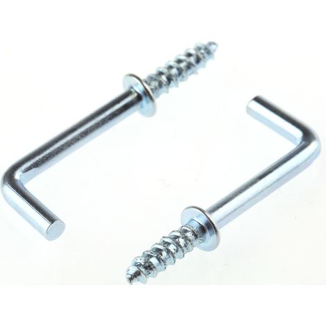 Rs Pro – Crochets I-Hooks en acier galvanisé – Largeur d'ouverture 20mm – Sachet de 10 unités – Pour applications intensives