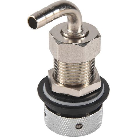 Tige de robinet de bière avec coude de barbier de 8 mm, tige en laiton chromé G5/8 compatible avec les tireuses à bière réglables pour le brassage amateur XKS (1/5)