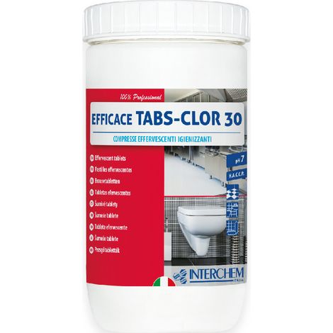 Compresse igienizzanti Efficace Tabs Clor 30 1 kg