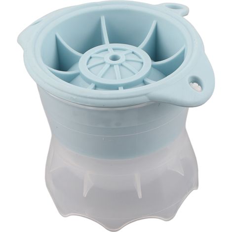 Moule à glaçons bleu DIY pour maison, avec couvercle, outil de fabrication de boules de glace pour bar, cocktail, whisky et fête. (1/5)