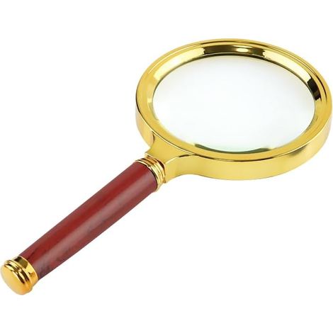 10X Magnification Reading Magnifier with 80mm Lens, Magnifying Magnifier for Seniors and the Visually Impaired, for Reading Books and Newspapers, for Precision Work (1/5)