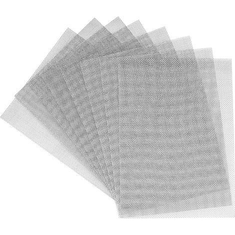 8 Pièces Grillage Fin en Acier Inoxydable, 15x21 cm 20 Mailles Fil Tissé de Treillis Métallique, Grillage Anti Rongeur pour Moustiquaire Jardin Cuisine (1/5)