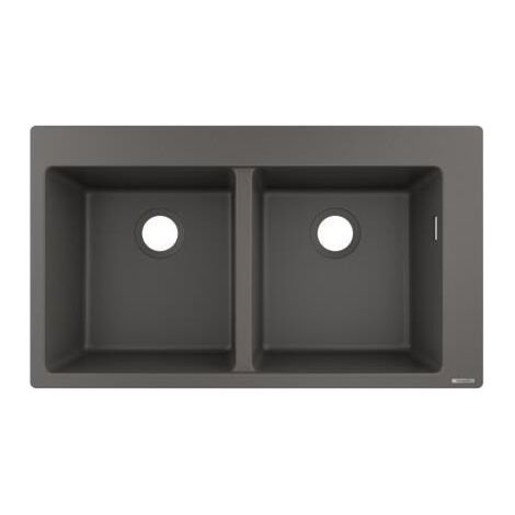 S510-F770 Evier encastré 370/370 gris pierre