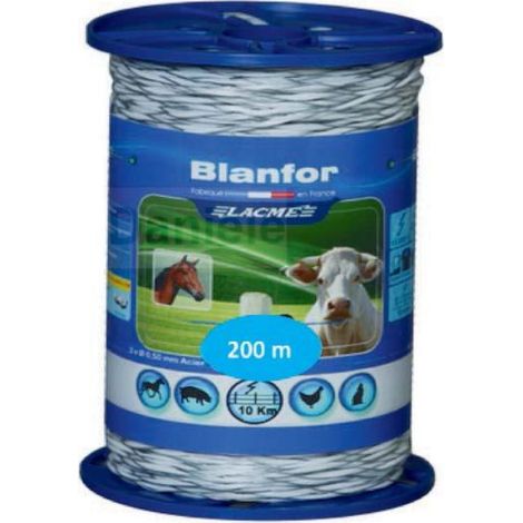 Blanfor 200m Filo 2 Conduttori 0.5mm per recinzioni