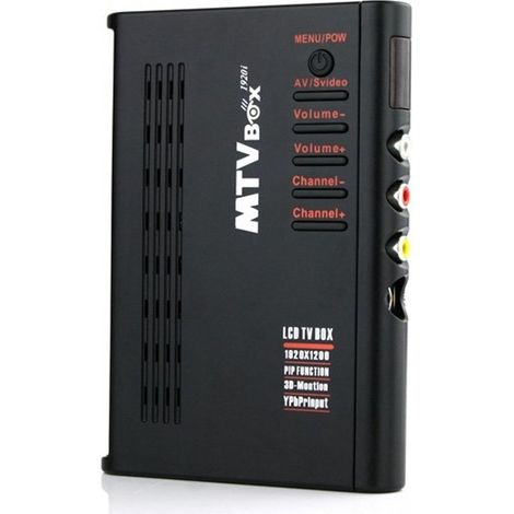 Récepteur Externe Mtvbox 1920i Digital Tv Box Full Hd Lcd Monitor Remote Control