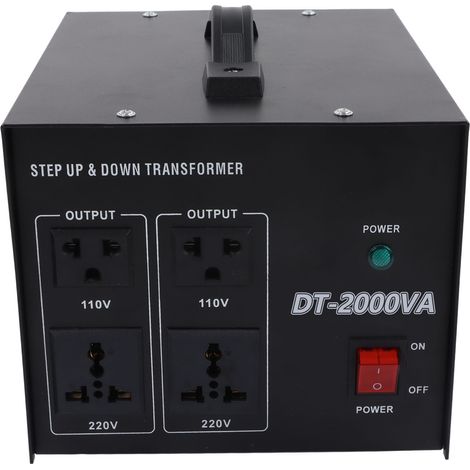 Transformateur de tension 2000W, convertisseur de courant réglable AC 110V/220V, prise UE, boost élévateur et abaisseur, régulateur de puissance pour appareils électriques. (1/5)