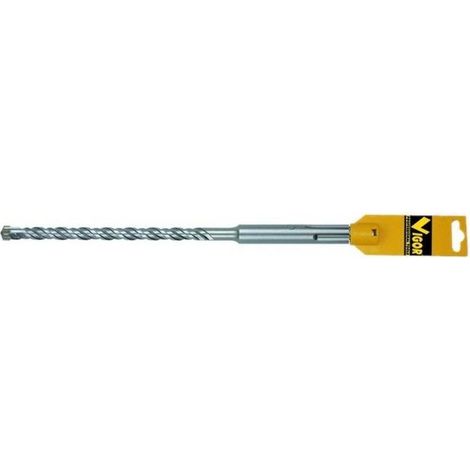 Vigor 4099332 Punta per Martelli Attacco Maxi 32x520 mm tipo SDS-Max in acciaio temprato per foratura in calcestruzzo e muratura colore Nero