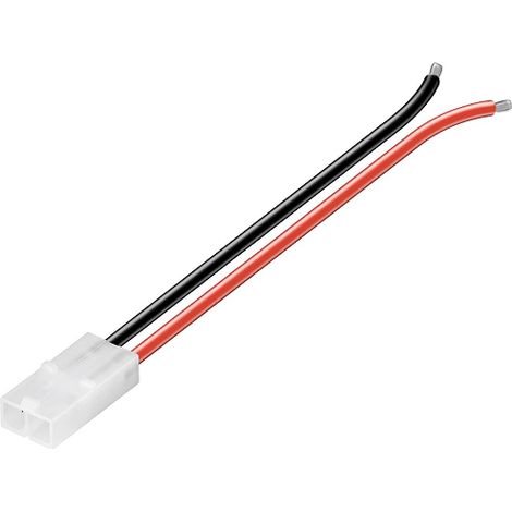 Cable conector recto Tamiya hembra  rojo-negro