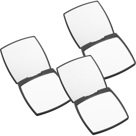 3pièces Miroir De Maquillage Compact Miroir De Voyage Pratique pour Retouches Cosmétiques Et Usage (1/5)
