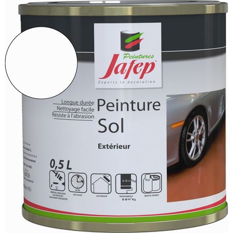 Peinture sol Jafep blanc 0,5L