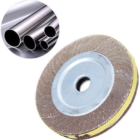 Meule, Meule de polissage, Disques de 7,9 po de diamètre Tampon de polissage Tube en acier inoxydable de 1 po de diamètre intérieur éliminant la rouille pour les types(80 mesh) (1/4)