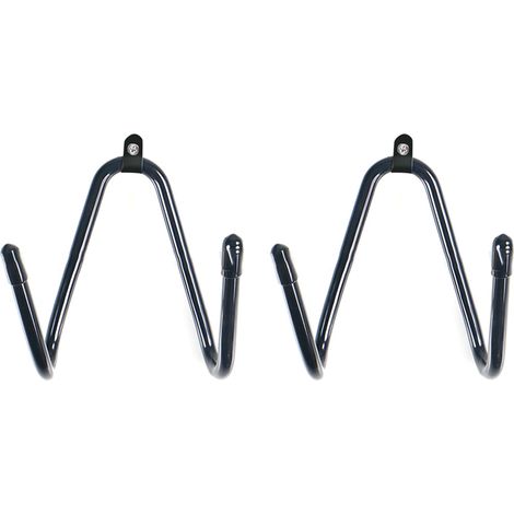 Deux crochets muraux pour skateboard, support pour objets suspendus au mur, tube robuste, support pour aspirateur
