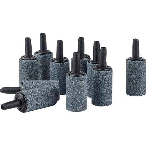 Aquarium 2,5cm1.5cm Pierre à air Cylindre Diffuseur de Bulles d'air pour Pompes à air Nano, Petits seaux et Aquariums, 10 pièces (1/5)