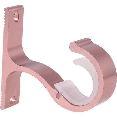 2 supports de fixation simples et épais en alliage d'aluminium pour tringle à rideaux (or rose)-Golden (1/3)