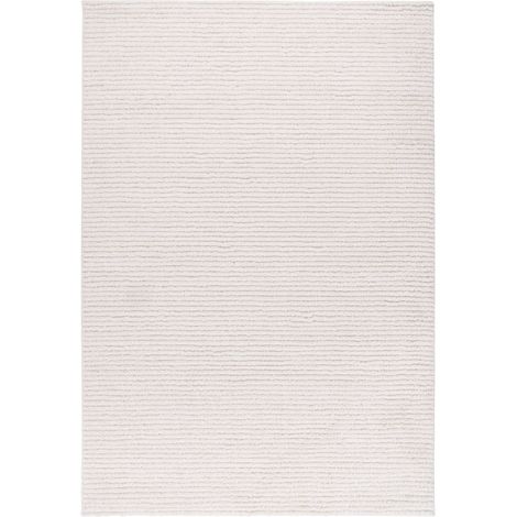 Tapis ivoire doux à poils courts pour intérieur - 170 x 120 cm (1/5)