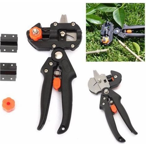 Sécateur à Jardin Greffage Arbre Fruitier, KIT Ciseau Pince + 2Lames (1/5)