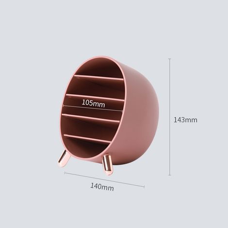 Coffret de Rangement Maquillage Grande Capacité, Boîte de Stockage pour Rouge à Lèvres, Fard à Paupières et Gloss, Organisateur avec Compartiments, Couleur Rouge Brun, Tiroir de Rangement (1/4)