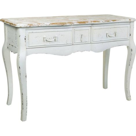 Recibidor de madera lacado blanco 115x50x80