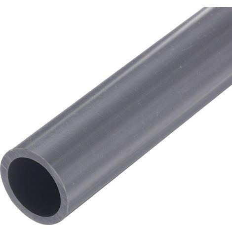 Tube Rigide en PVC, Tuyauterie Ronde, Tuyauterie pour Matériel, 15,4 mm ID, 20 mm OD, Longueur de 9 Pouces, Gris Clair, Haute Résistance aux Chocs pour Tuyau d'Eau, Gaine de Câble (1/5)