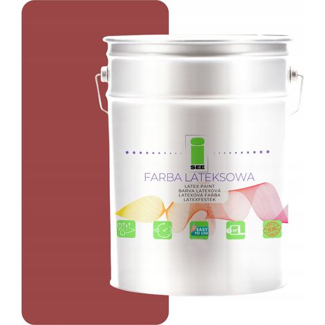 Latexfarbe für Innenwände, Ziegelbraun, 10 l, Hersteller (1/5)