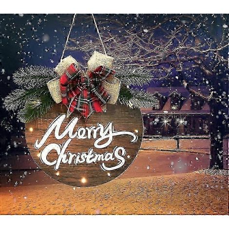 Décoration de porte de Noël (1 pièce) (1/5)