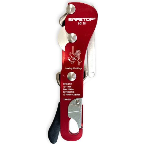 Descensor anti panic EN341 para cuerdas 10-12 mm SAFETOP