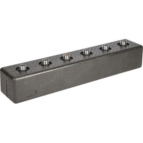 Répartiteur chauffage 80/60-3 isolation entraxe 125 mm jusqu'à 3 m³/h ou 70 kW