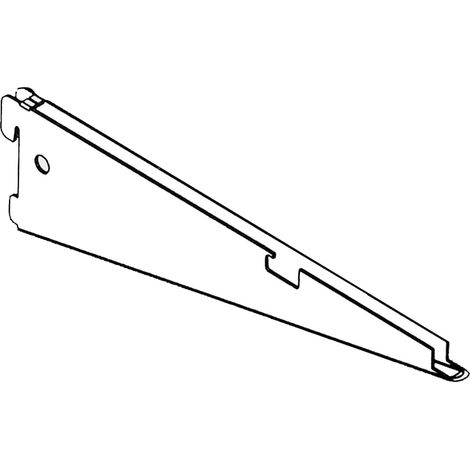 Reggimensola per ripiano in filo - 32 cm. - alluminio bianco