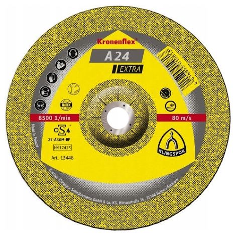 Schleifscheibe 125 mm x 6,0 mm x 22,2 mm A24 Extra konvex. (1/2)