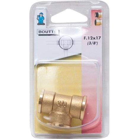 BOUTTE - Té laiton f 12x17 sc 1110833
