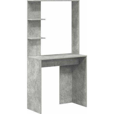 Maison Exclusive - Schreibtisch Beton Grau 78,5 x 37 x 154,5 cm H