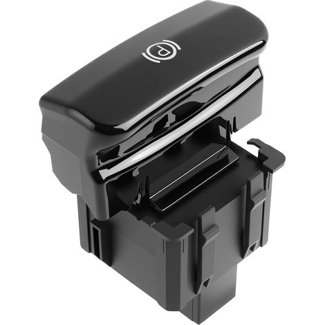 Bouton frein à main - 1 pièce - Plastique noir brillant - Interrupteur électronique OEM - Pour Citroën C4 Picasso et DS4 - Compatible 2006-2019 (1/5)