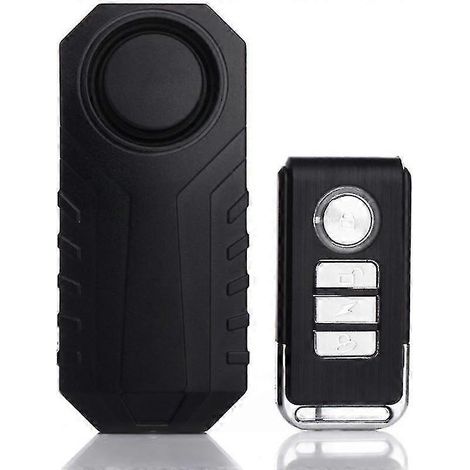 Alarma inalámbrica para bicicleta, alarma antirrobo por vibración para motocicletas y bicicletas, sistema de alarma de seguridad para vehículos resistente al agua, volumen y sensibilidad ajustables. (1/5)