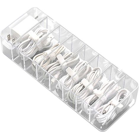 Kabelaufbewahrungsbox aus Kunststoff für den Tisch, Kabelorganisator für Fernseher, Computer und andere Haushaltsgeräte. (1/5)