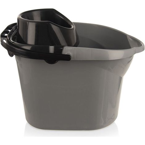 Secchio per mocio grigio da 12 litri (1/5)