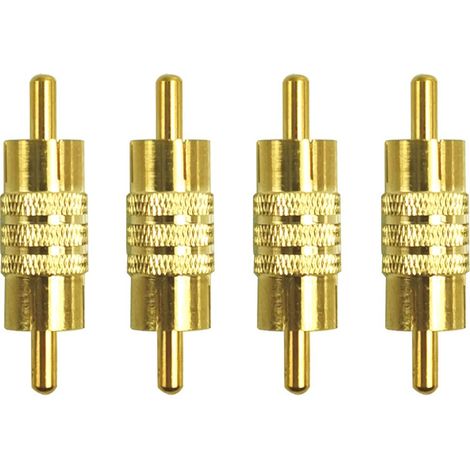 4 Pièces RCA Mâle à Mâle, Adaptateur de Connecteur de Coupleur RCA