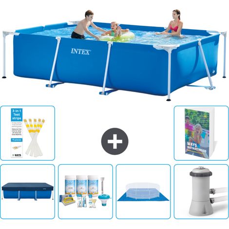 Rechteckiger Frame Pool - 300x200x75 cm - 7-teilig S77