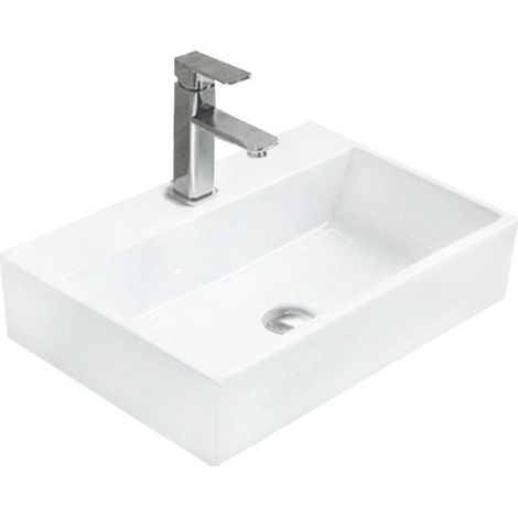Mexen Paula lavabo sobre encimera 53 x 36 cm, blanco - 21935300 (1/2)