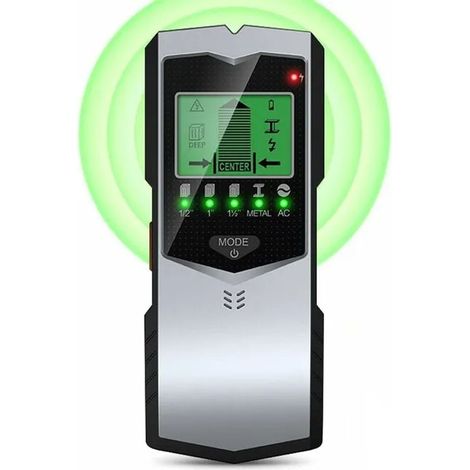 SIENTICE Five-in-One Wall Detector, Handheld Metal Detector (English Manual) Black and Silver (1/5)