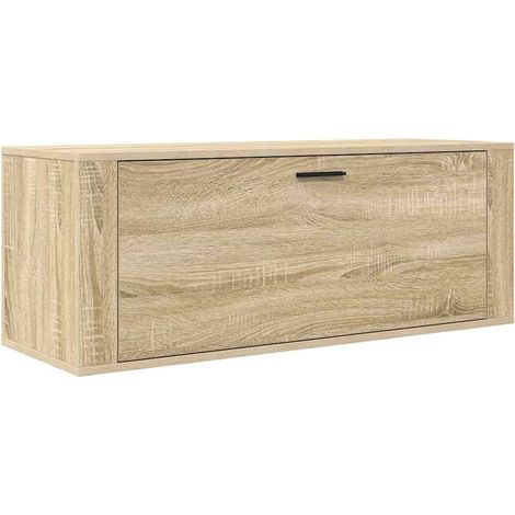 Maison Exclusive - Zapatero pared contrachapada roble Sonoma 100x