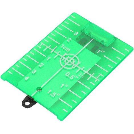 Plaque Cible Magnétique Plaque Cible Laser à Double Échelle avec Pied pour Ligne de Mesure de Niveau à Laser(Green) (1/5)