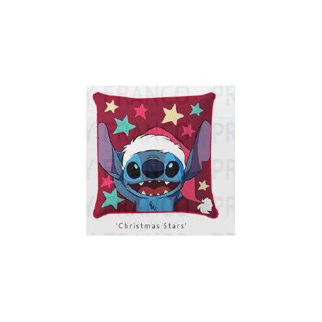 Taie d'oreiller enfant 40x40 cm en velours brodé de motifs de Noël