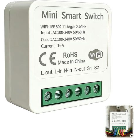 Switch Wi-Fi intelligente, supporto a parete, controllo bidirezionale, nuovo cablaggio (1/5)