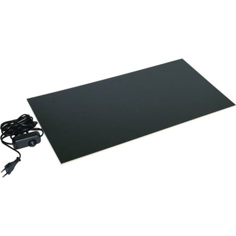 Plaque chauffante infrarouge 150 W – Tension 230 V/AC – Classe de protection IPX4 – Installation facile sous bureau – Thermo (1/2)