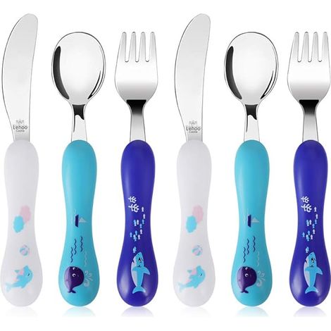 Couverts Enfant, Couverts Bébé, Cuillères, Fourchettes, Couteaux, Set Couvert Bebe (1/5)