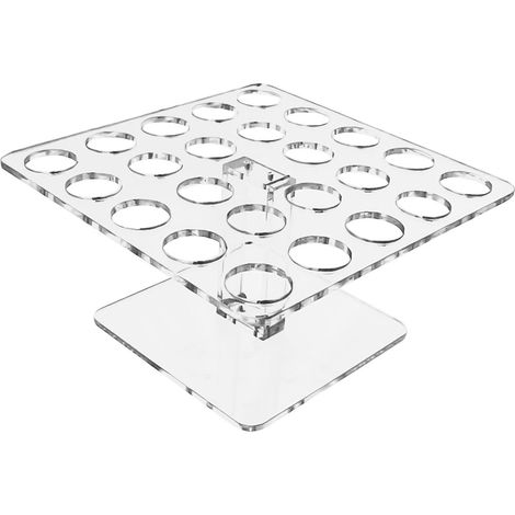 Présentoir à cornets de glace en acrylique transparent, support à desserts, présentoir à cupcakes, support de cuisson L (1/4)