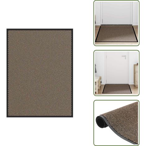 vidaXL Fußmatte Braun 80x120 cm (1/5)