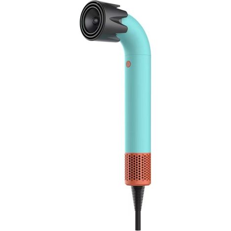 Sèche-cheveux professionnel avec technologie d'air intelligent, disponible en 3 couleurs : vert clair et orange. (1/5)