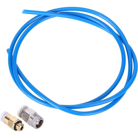 Kit de buses déportées pour imprimante 3D, tube d'alimentation en PTFE bleu foncé, isolation anticorrosion, 1 m / 3,3 pouces (1/5)