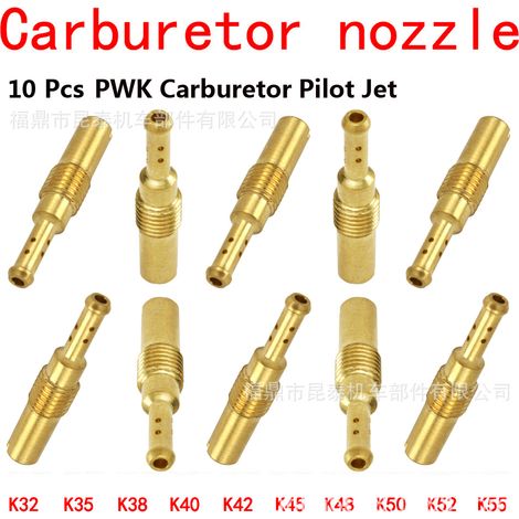10 PCS Carburetor Auxiliary Injector Pilot Jet N424-26 For PWK PWM PE PJ PZ VB (1/5)